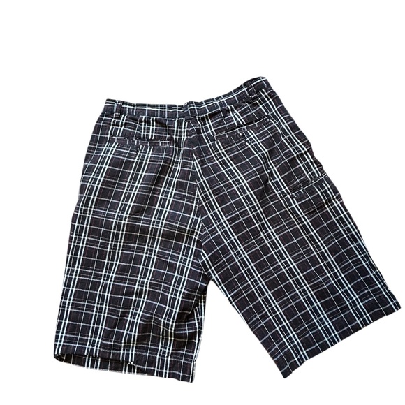 Mens VIBES GOLD LABEL Plaid Shorts Cotton Golf - Picture 1 of 8